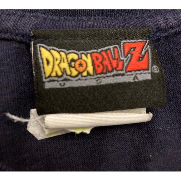 Vintage RARE 2002 Dragon Ball Z Gotenks Navy blue Graphic T-Shirt 2XL - Picture 16 of 16
